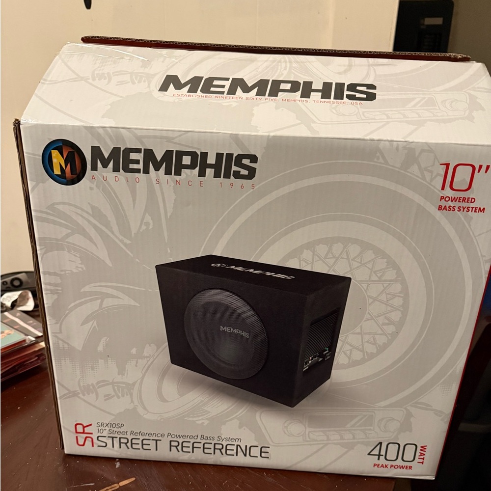 Memphis Audio SRX10SP 120W RMS Amplified 10" Box